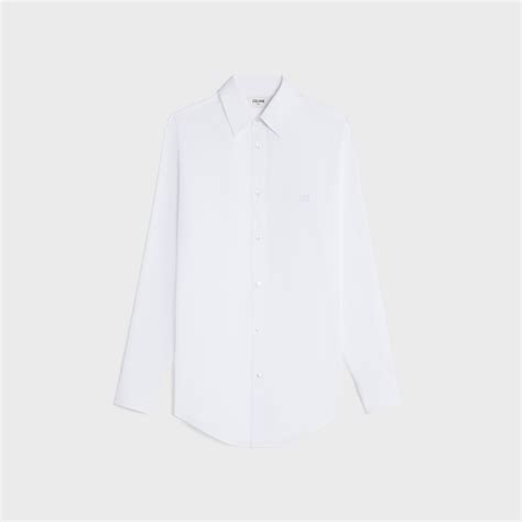 celine romy white|ROMY SHIRT IN COTTON POPLIN .